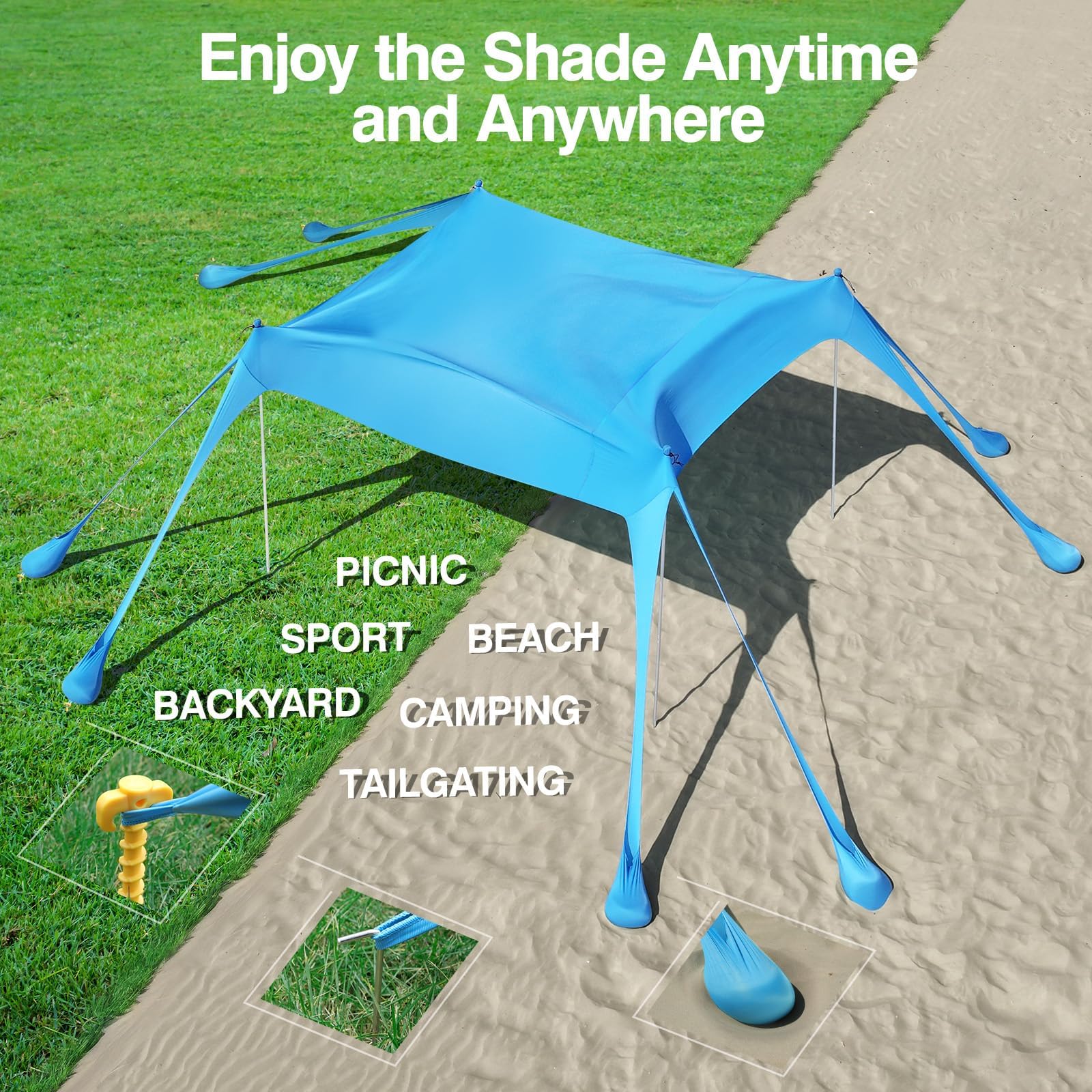 Rhino Valley beach tent portable-storage-bag makes transport simple