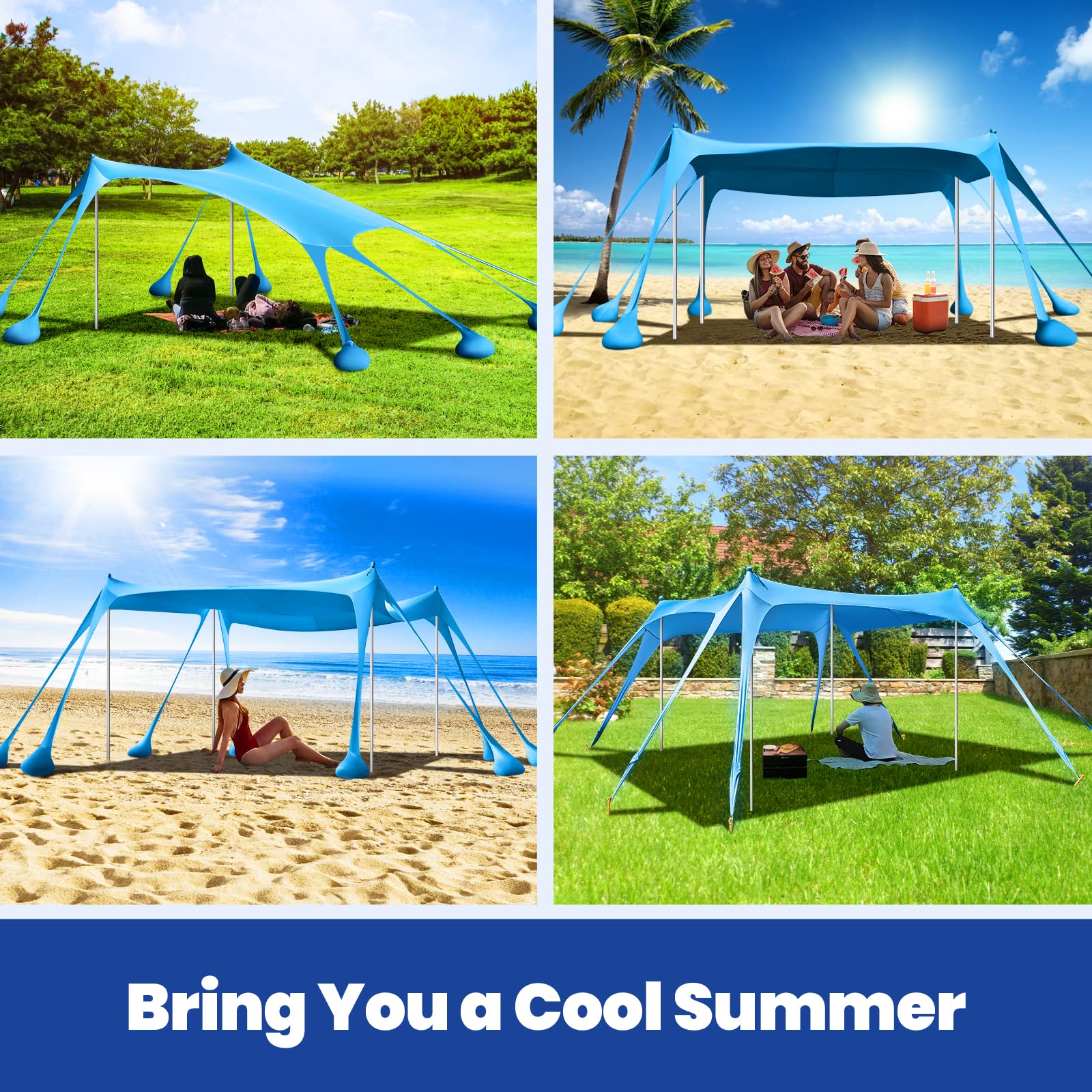 Rhino Valley beach tent versatile-use from beach to campsite