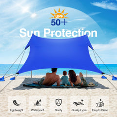 Rhino Valley tent aluminum poles offer durable frame for long beach days