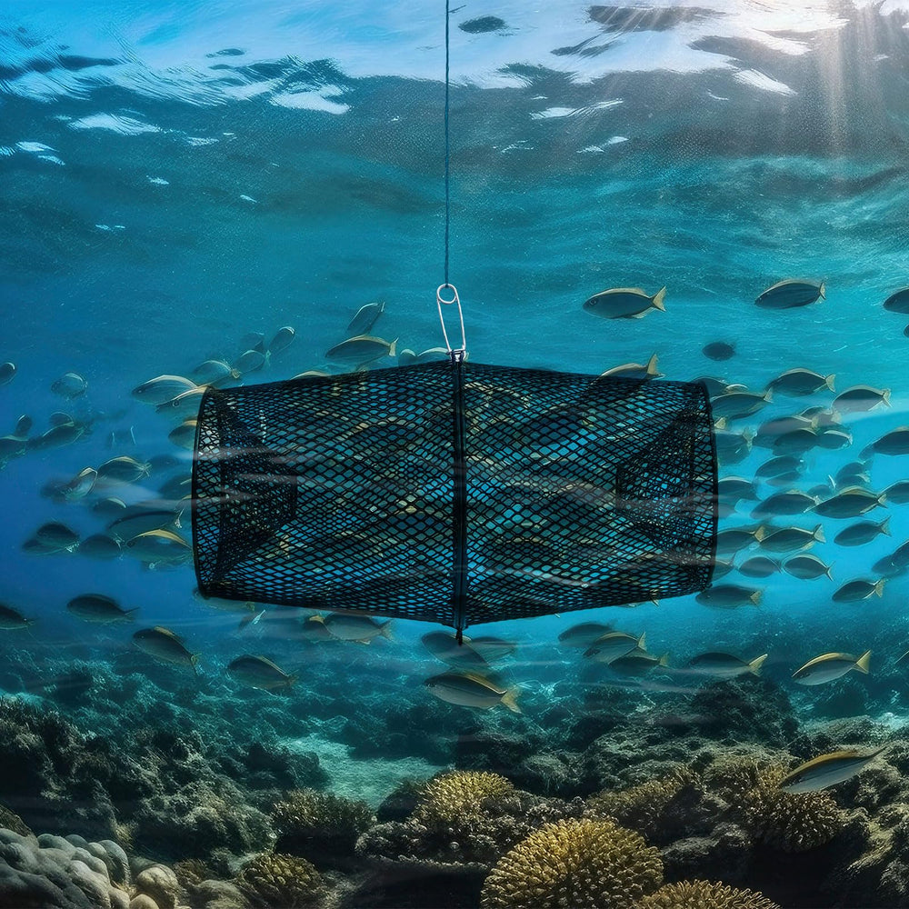 Package includes four traps and four ropes for crawfishing