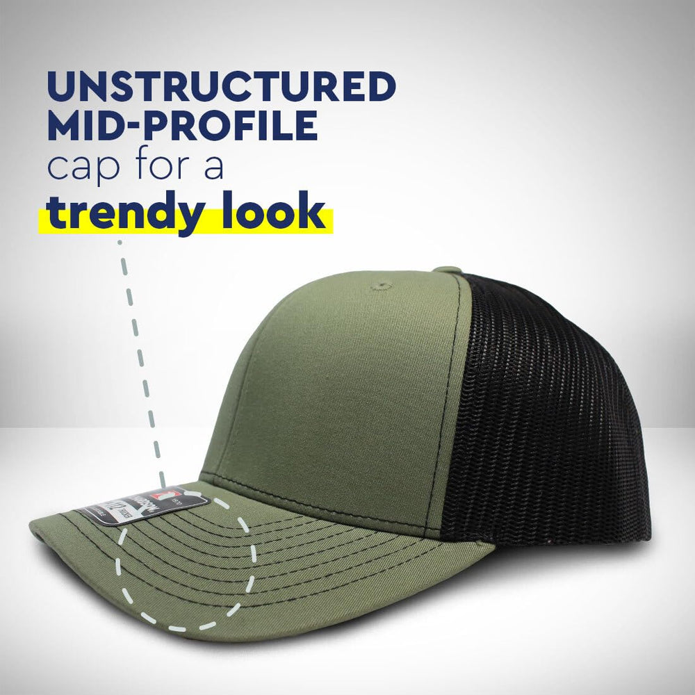 Richardson 100 percent acrylic fabric keeps shape and breathability