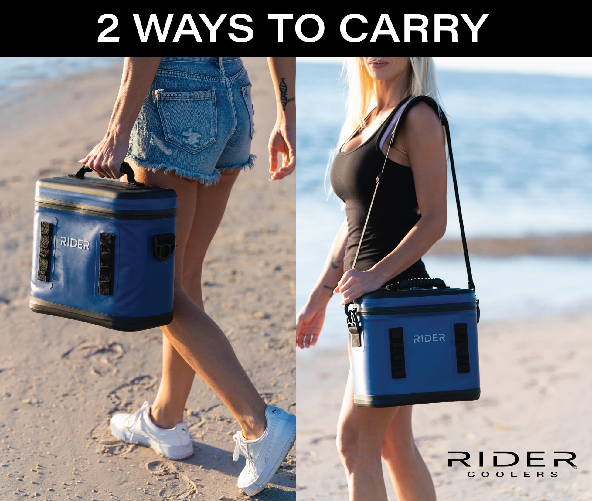 Rider Coolers gray color blends with most PWCs.