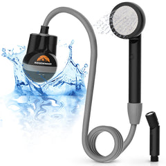 Ridgewinder portable shower camping bucket-fill shows easy outdoor rinsing after hikes.