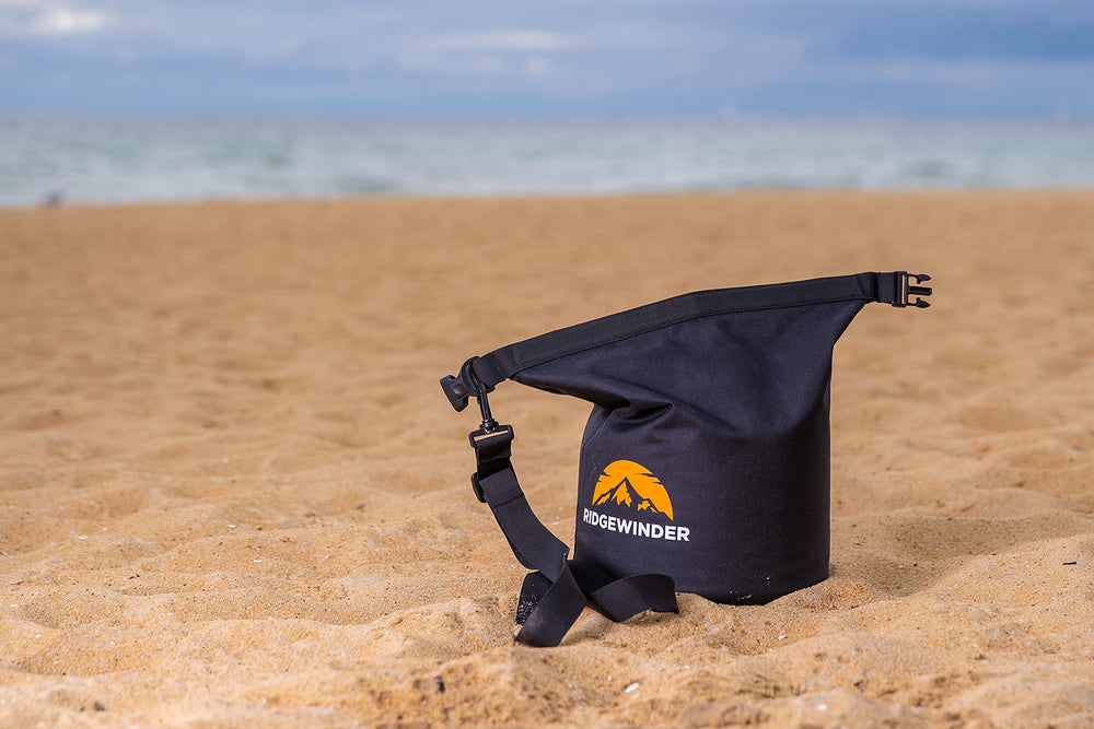 ridgewinder portable shower pump shown for easy setup at campsites