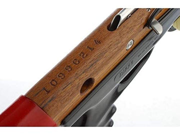 Riffe Mahogany Competitor Hawaiian setup displays included shaft, line, and bands for immediate use