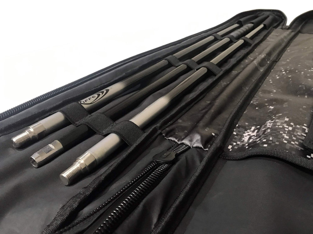 Riffe Slinger bag opens flat for rapid gear access