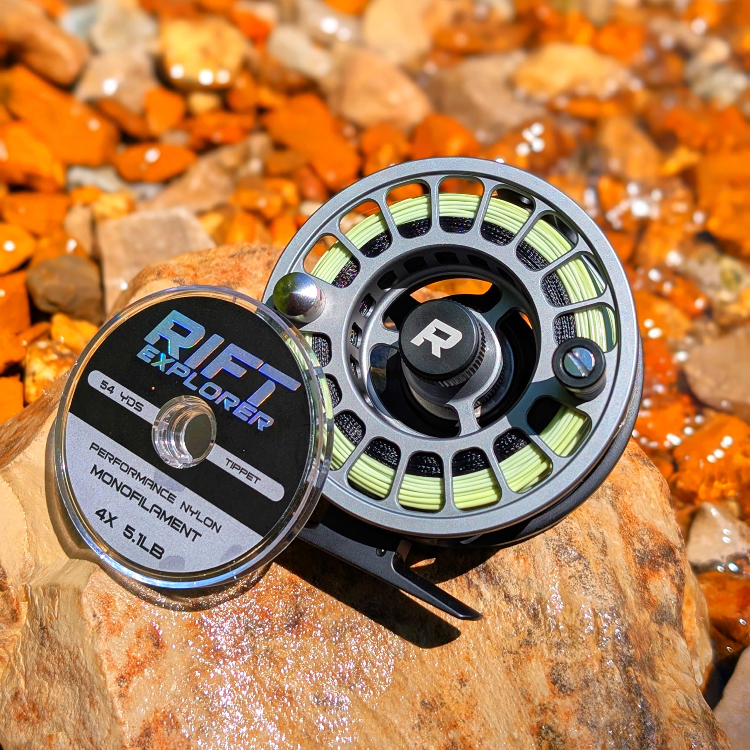 RIFT Breach v2 reel in box with line loaded for ready-to-fish setup.