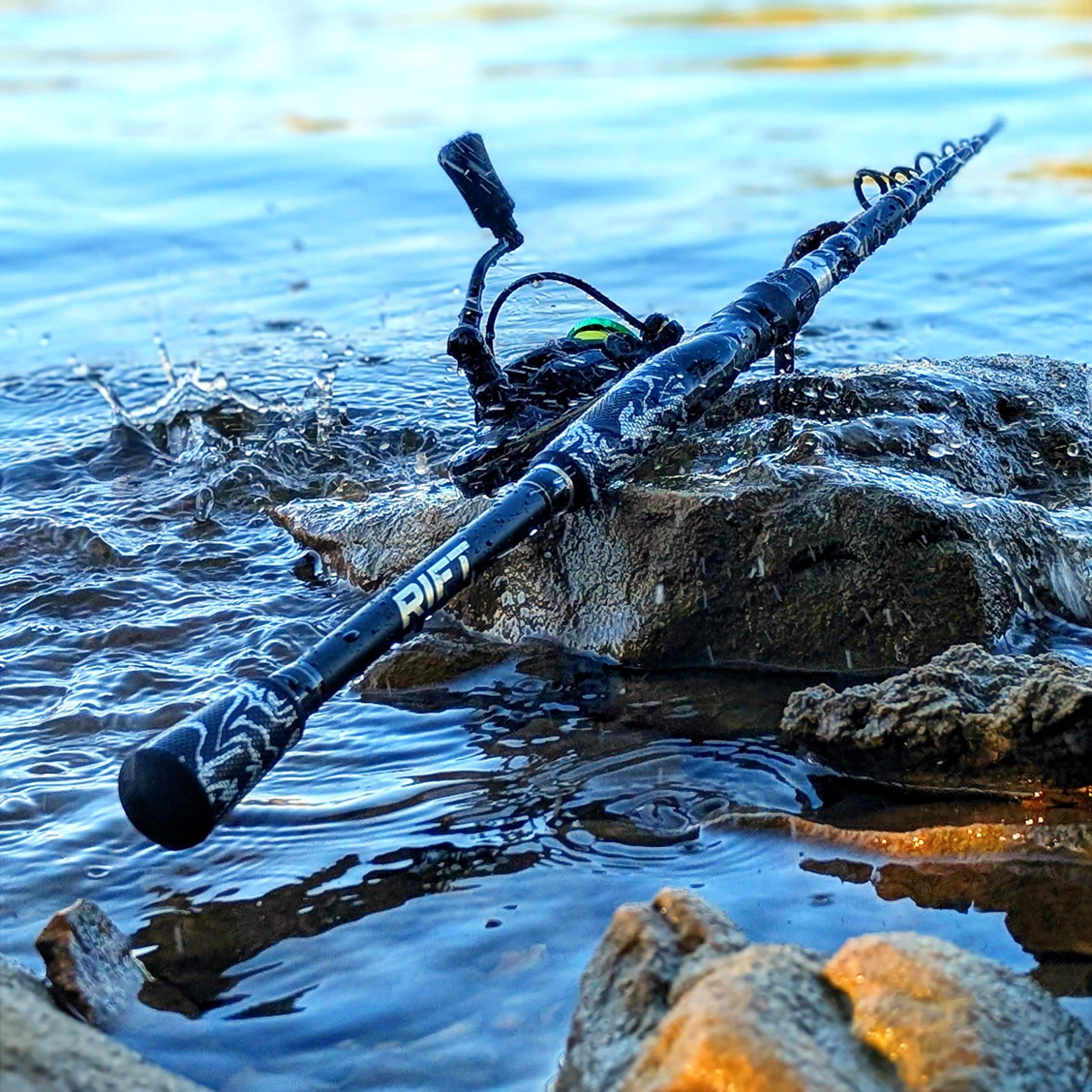 RIFT Venture rod in a travel case highlights portability for adventures.
