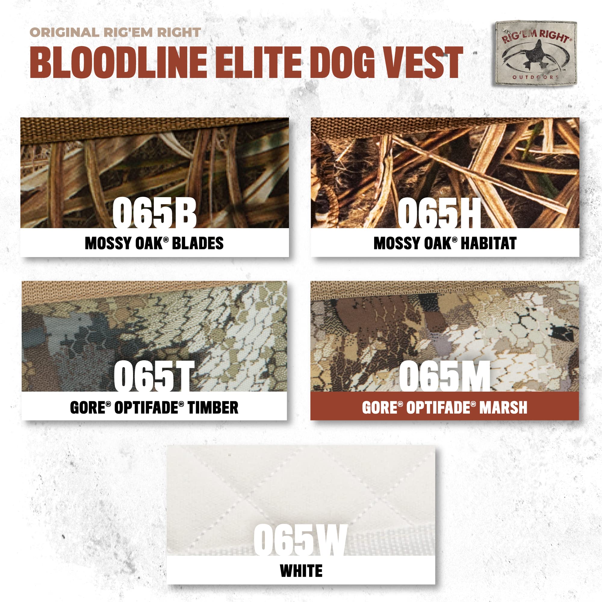 Rig Em Right Bloodline Elite vest athletic cut reduces rubbing during movement.