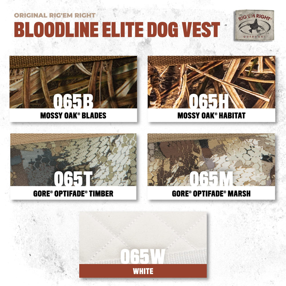 Rig Em Right Bloodline Elite vest buddy-handle closeup—reliable assistance at the blind.