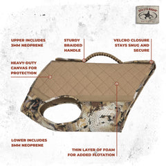 Rig Em Right Bloodline Elite vest floating foam layer adds buoyant support during retrieves.