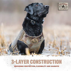 Rig Em Right Bloodline Elite vest material closeup—3-layer construction and neoprene for comfort.