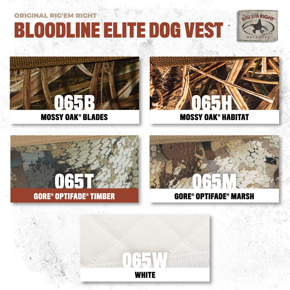 Rig Em Right Bloodline vest braided handle helps you buddy back into the blind.