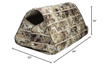 Rig'Em Right Bully Bird closed storage dimensions for compact carry and transport.