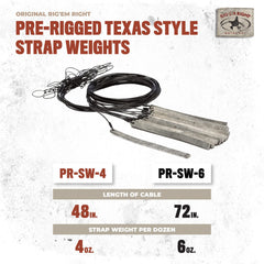 Rig Em Right carabiner and swivels enable quick attachment and removal.