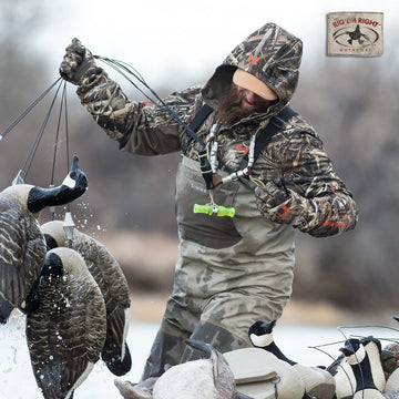 Rig Em Right decoy anchoring system in action