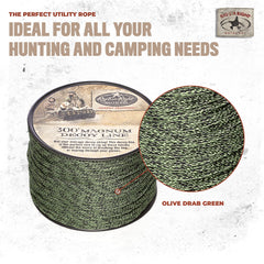 Rig'Em Right glove-friendly decoy line in use demonstrates easy handling in cold weather.