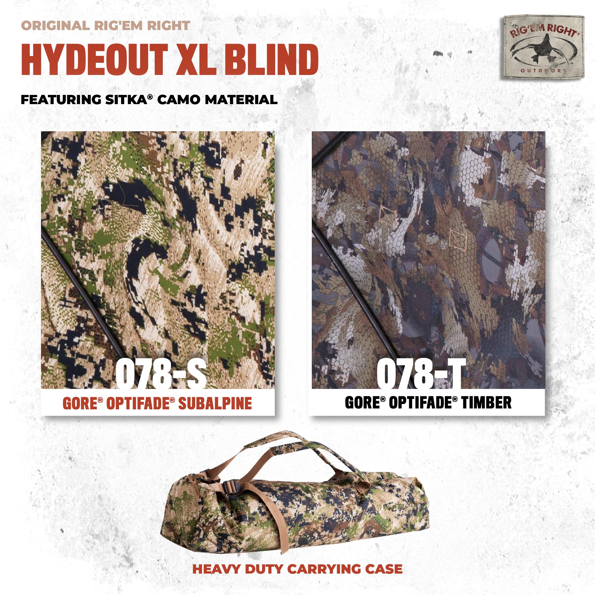 Rig'Em Right HydeOut XL blind setup in windy conditions demonstrates stability.