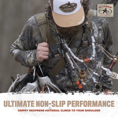 Optifade camouflage helps blend into flooded timber environments at 10–40 yards.