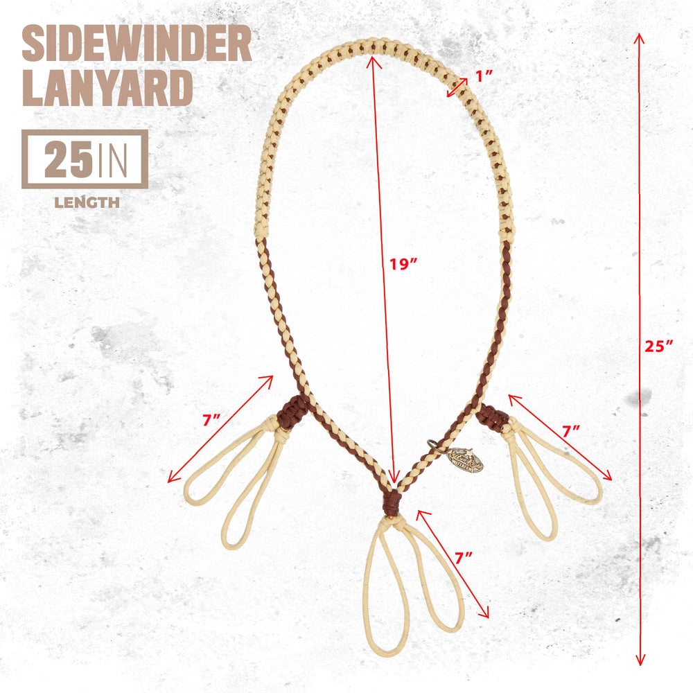 Rig'Em Right Sidewinder paracord lanyard shows durable, field-tested quality.