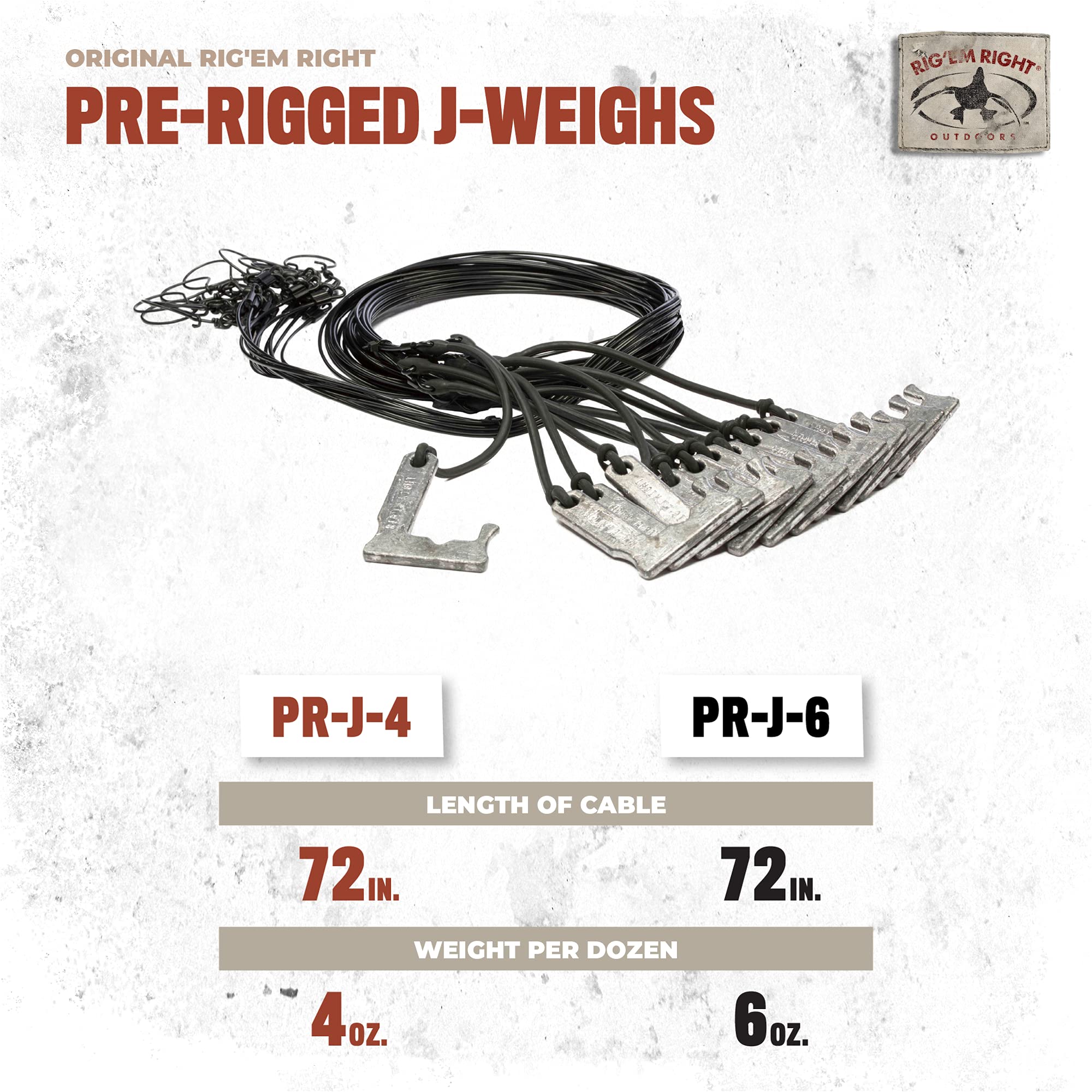Rig'Em Right pre-rigged anchors simplify storage and keep decoys organized.