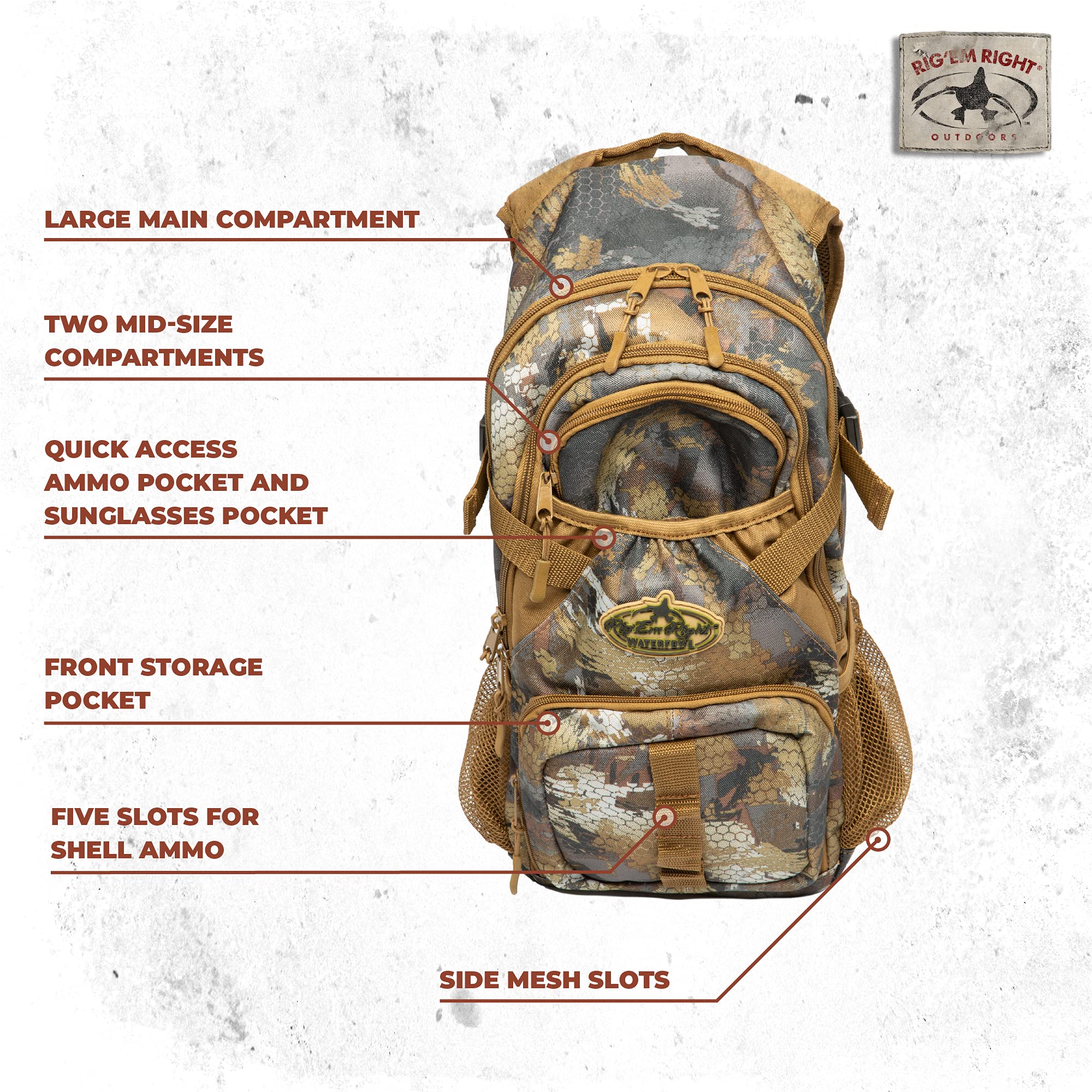 Rig Em Right Stump Jumper ammo pocket enables fast, easy reloading.