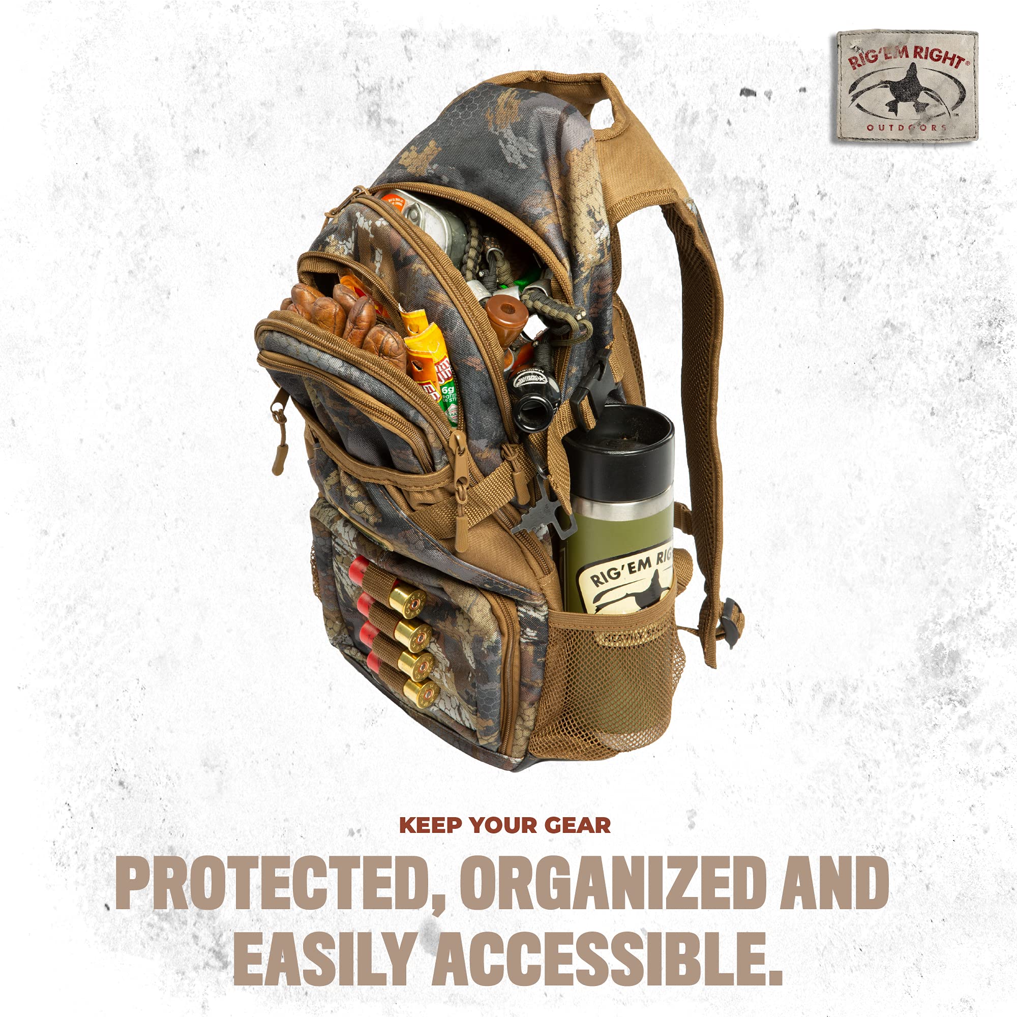 Rig Em Right Stump Jumper sunglasses pocket keeps eyewear secure and accessible.