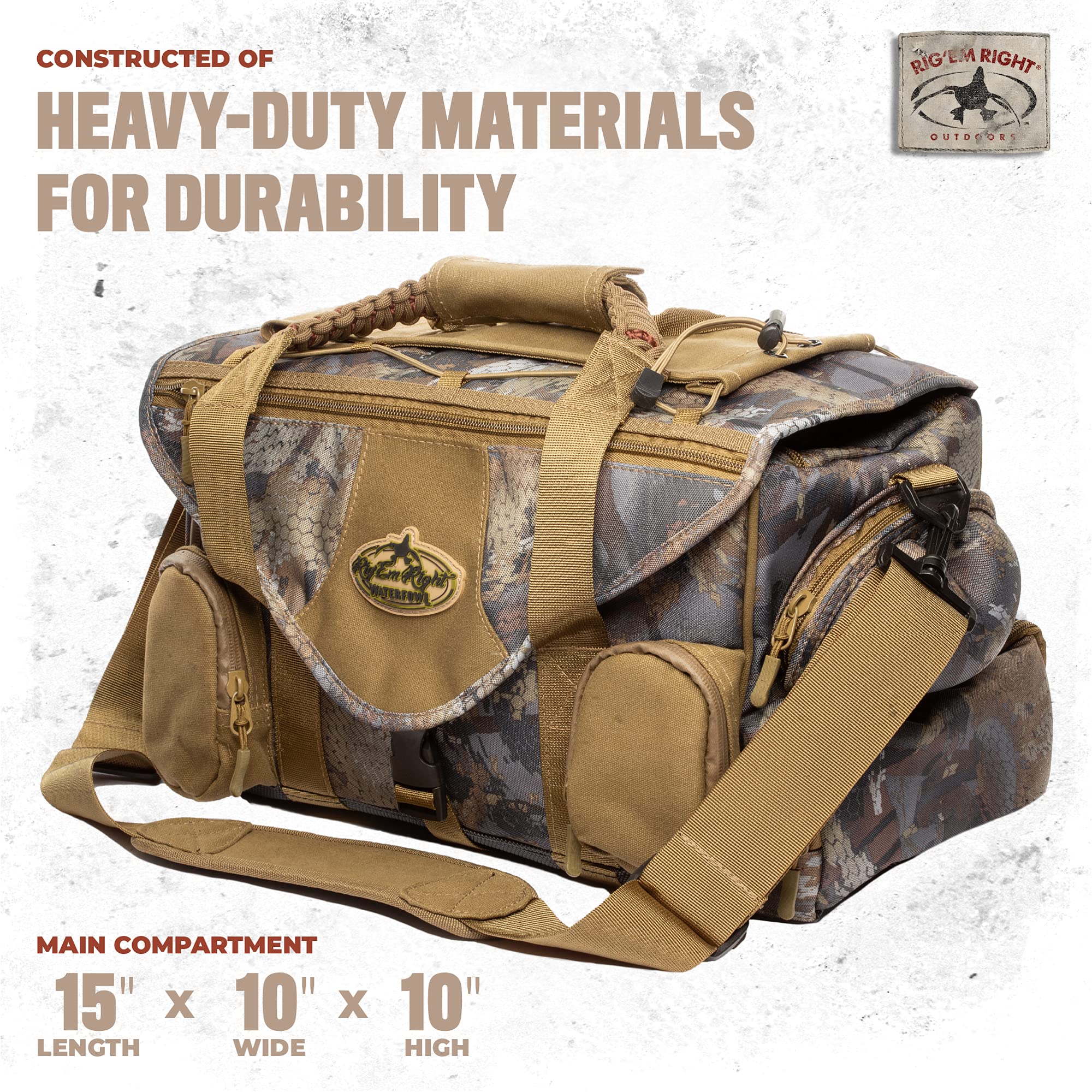 Rig'Em Right sunglasses hard case protecting eyewear during hunts.