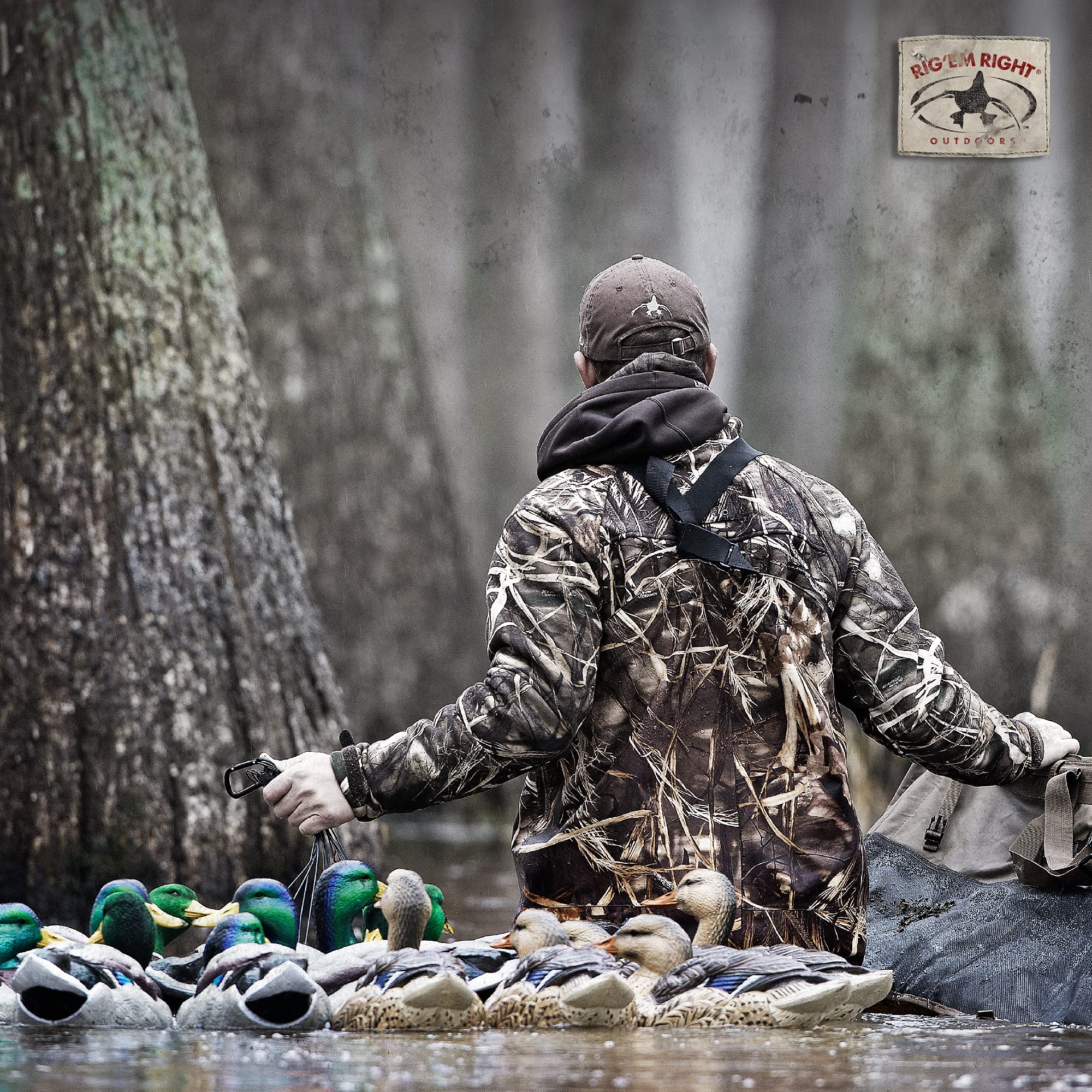 Rig Em Right tangle-free retrieval reduces snags in reeds.