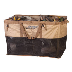 Rig Em Right Tanker XL decoy bag open basket showing 48 duck floaters for quick access