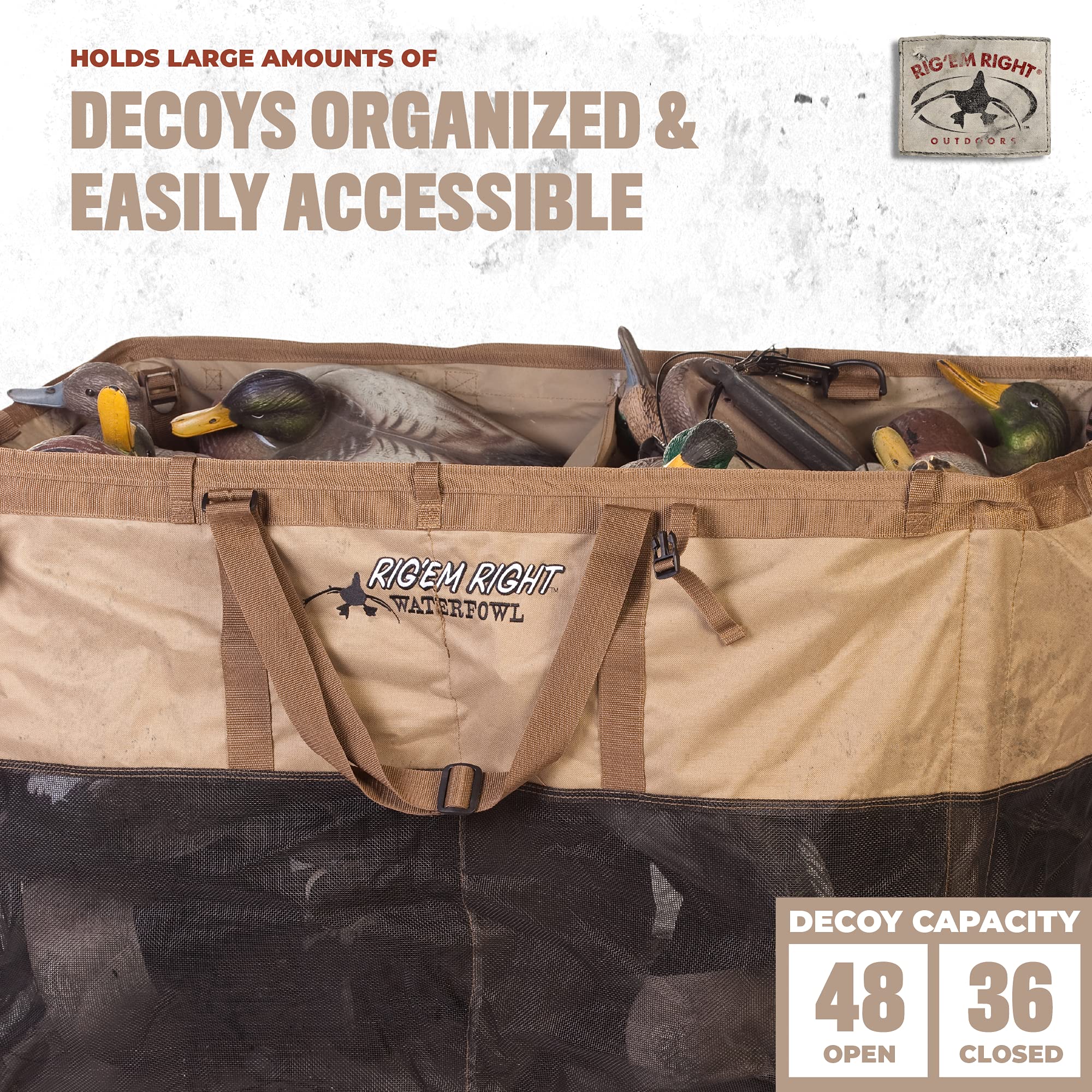 Rig Em Right Tanker XL decoy bag padded shoulder strap for comfortable carry