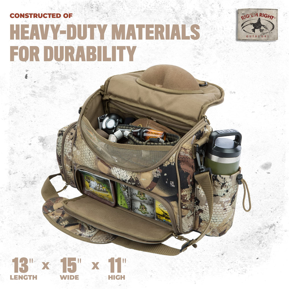 Rig Em Right waterfowl bag drink holder keeps hydration within reach.