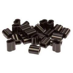Rig'Em Right black aluminum decoy cord crimps for durable, adjustable PVC decoy lines