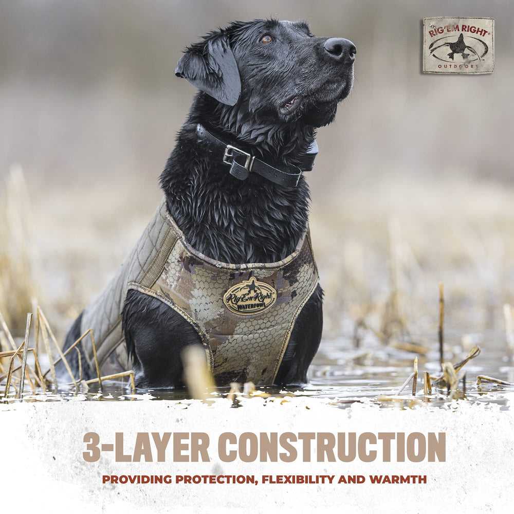 Rig'Em Right Bloodline Vest durable canvas protects against brush and briars.