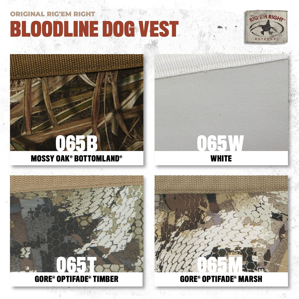 Rig'Em Right Bloodline Vest neoprene close-up shows comfort-fit.
