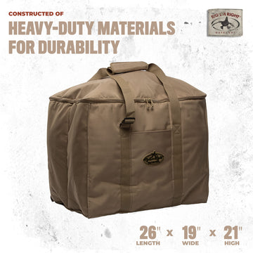 Rig Em Right Waterfowl Deluxe 6-Slot bag, padded sides, reliable gear protection.