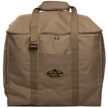 Rig Em Right Waterfowl Deluxe 6-Slot bag, top view, protecting decoys in rugged field conditions.