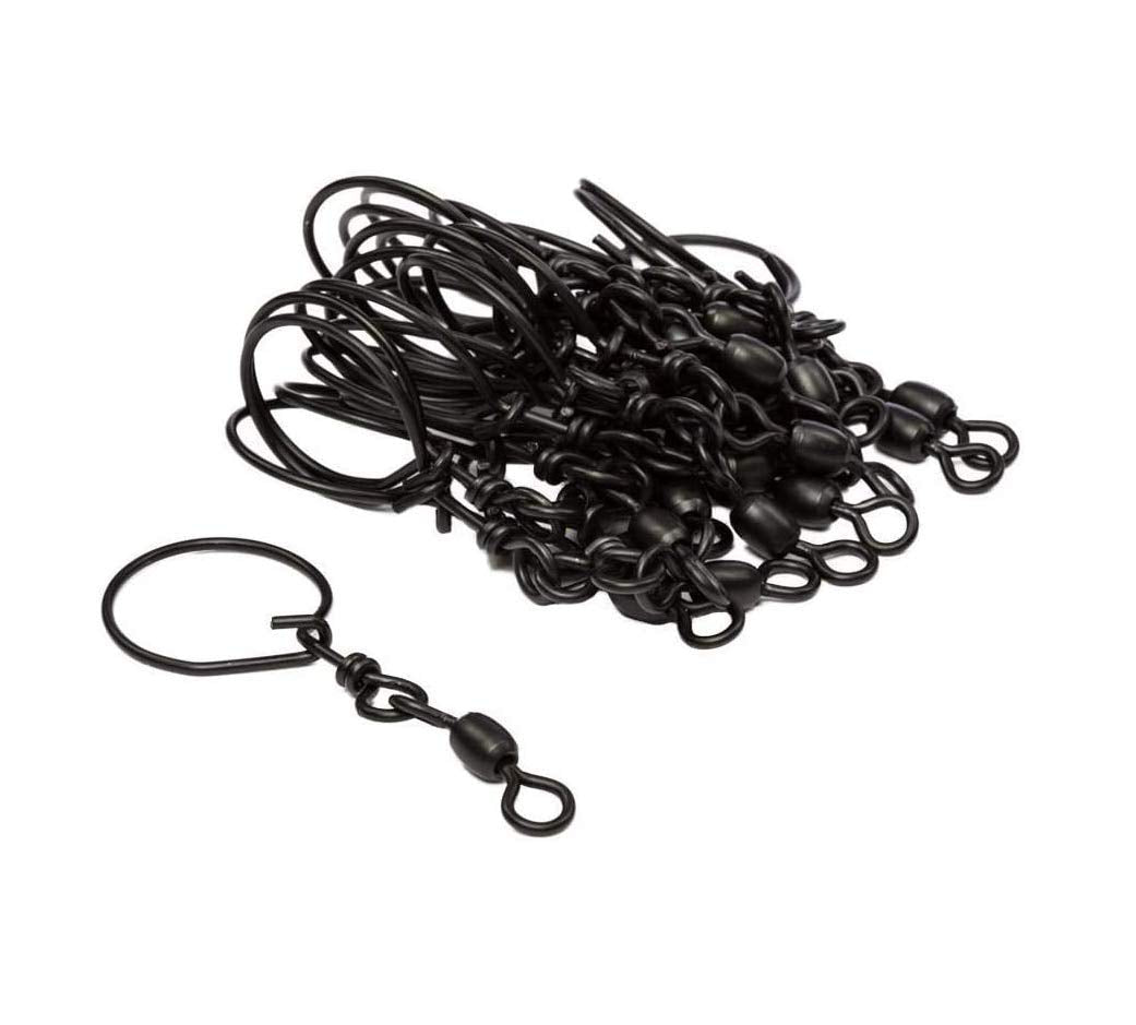 Rig Em Right heavy-duty decoy swivels with large 1 1/8 opening for versatile decoy setups.