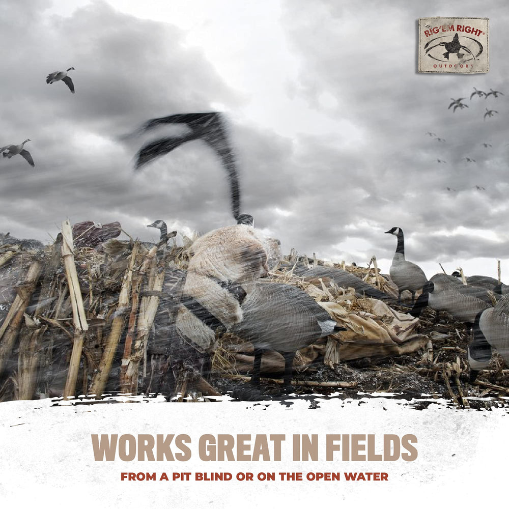 Rig Em Right Hypnotizer flag features durable construction for rugged field use.