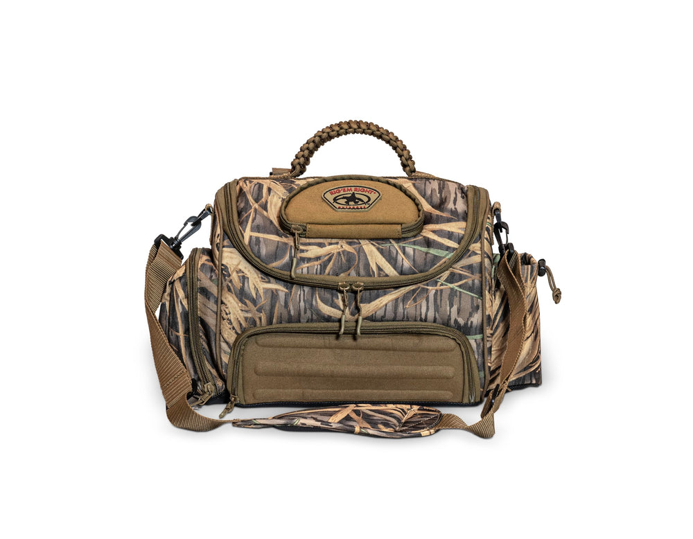Rig Em Right waterfowl blind bag with molded ammo compartment for fast access and organization