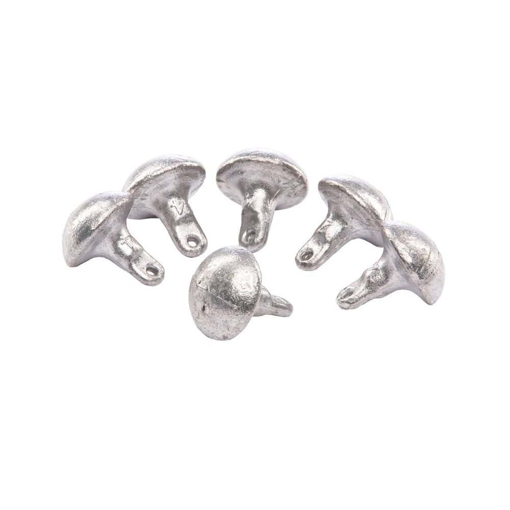 Rig Em Right 4-oz mushroom weight stabilizes decoys in windy water.