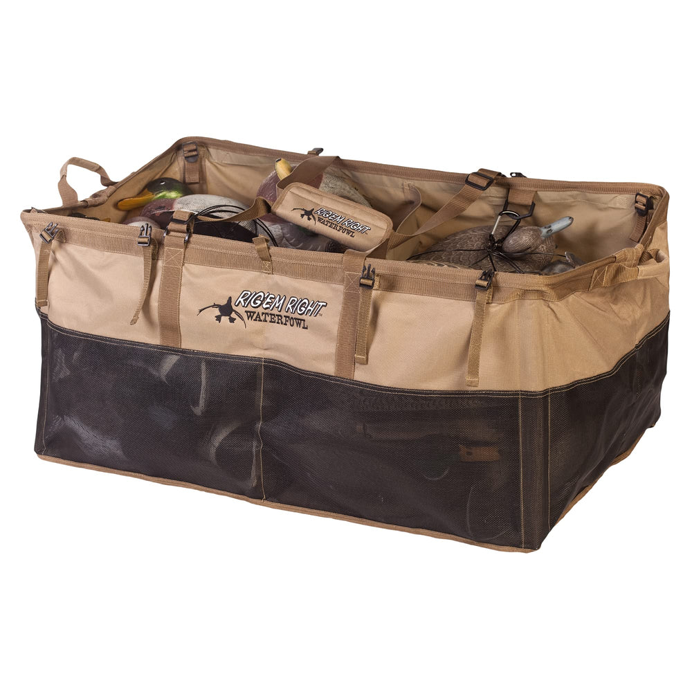 Rig'Em Right Long Haul bag front view with ample decoy loading space for quick setup.