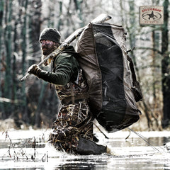 Rig'Em Right bag wide mouth for easy decoy stuffing.