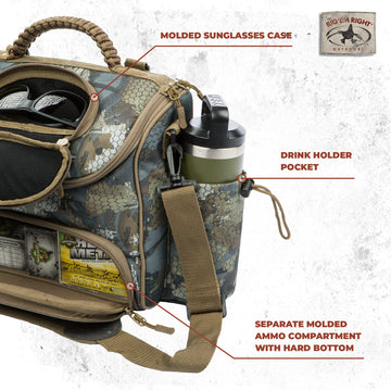 Rig'Em Right bag has clear internal pockets for quick gear visibility.