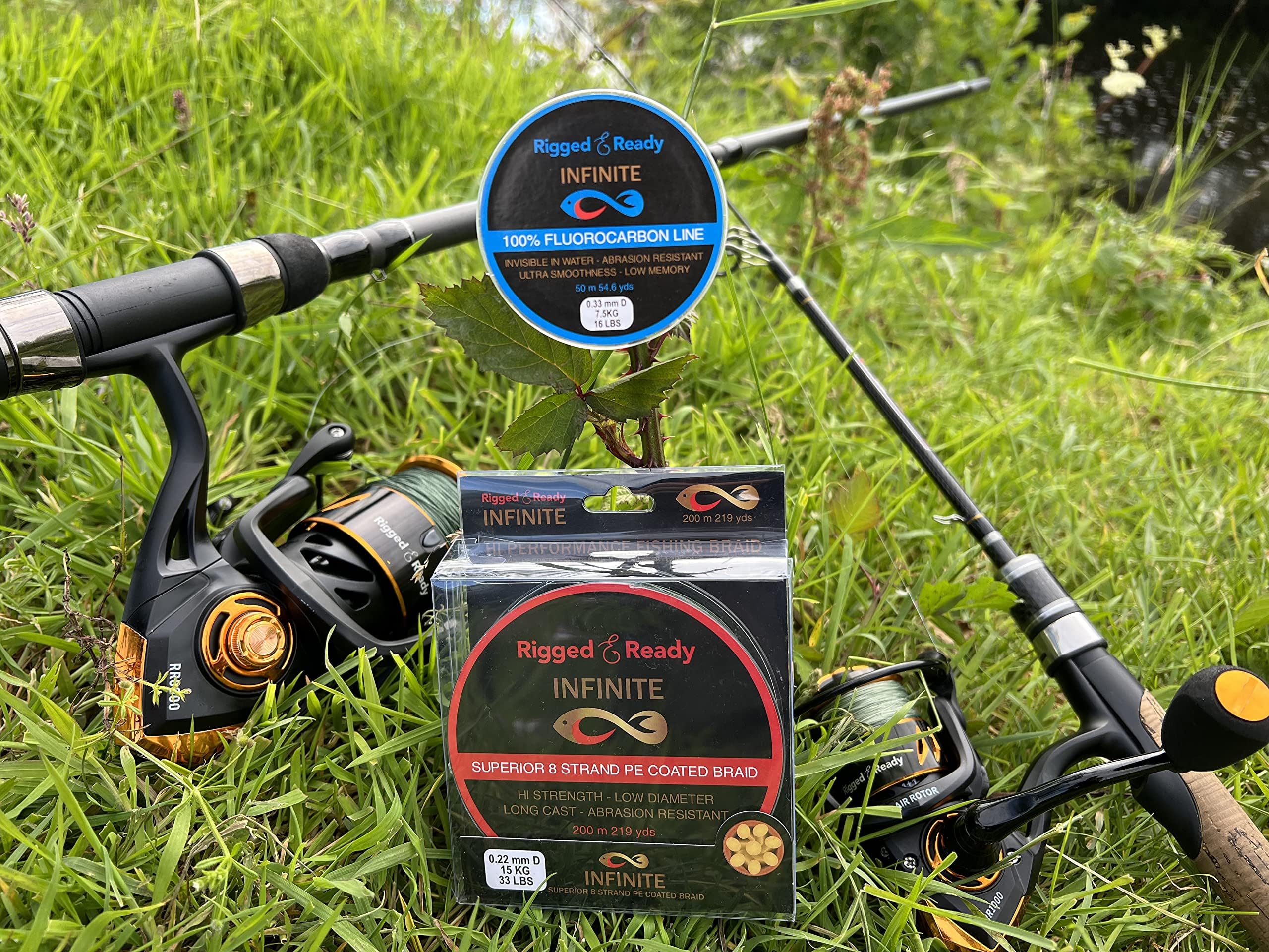 Infinite braided line – 66lb (30kg), 200m spool for long casts