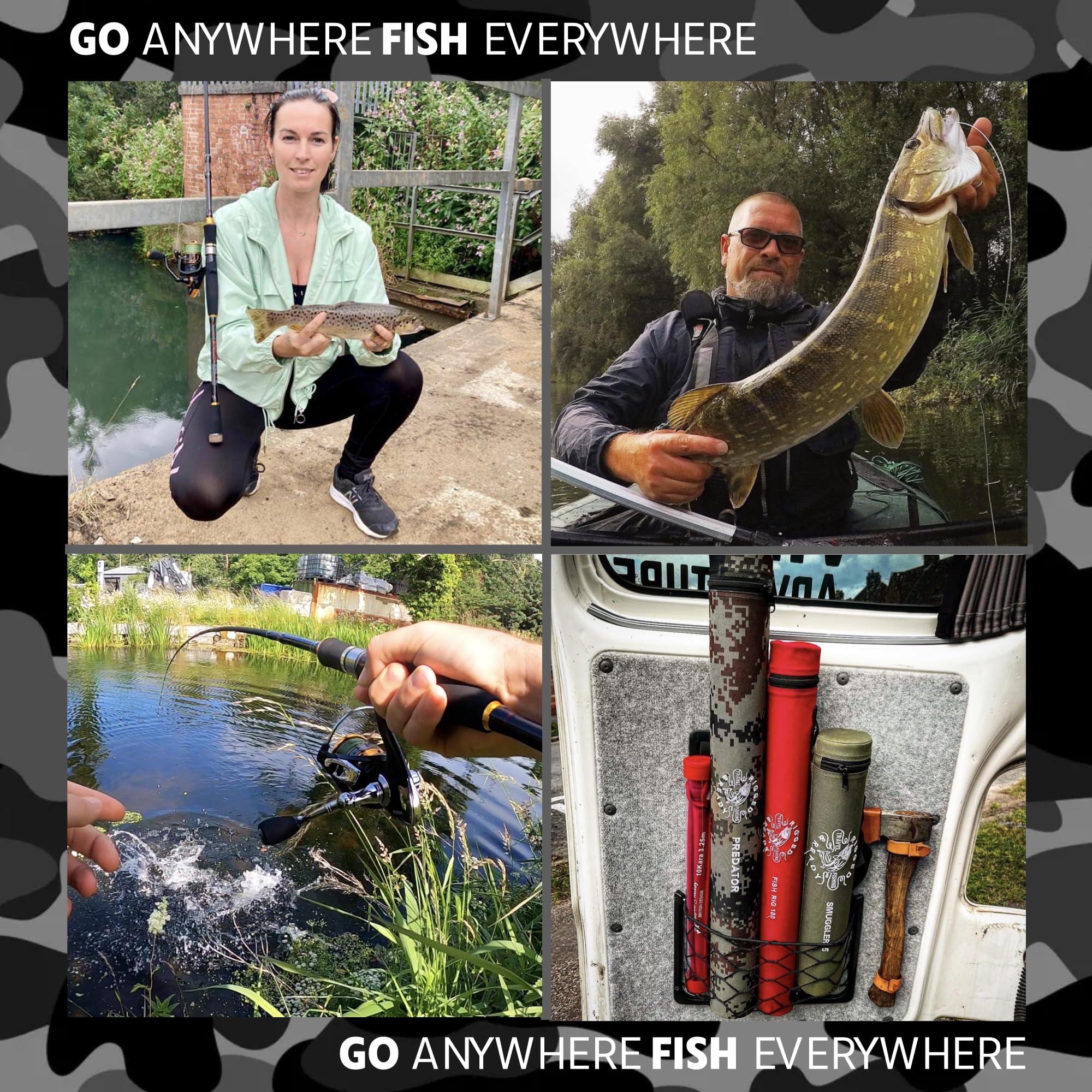Rigged & Ready Predator P-S-B compact 65cm carry-tube for easy travel