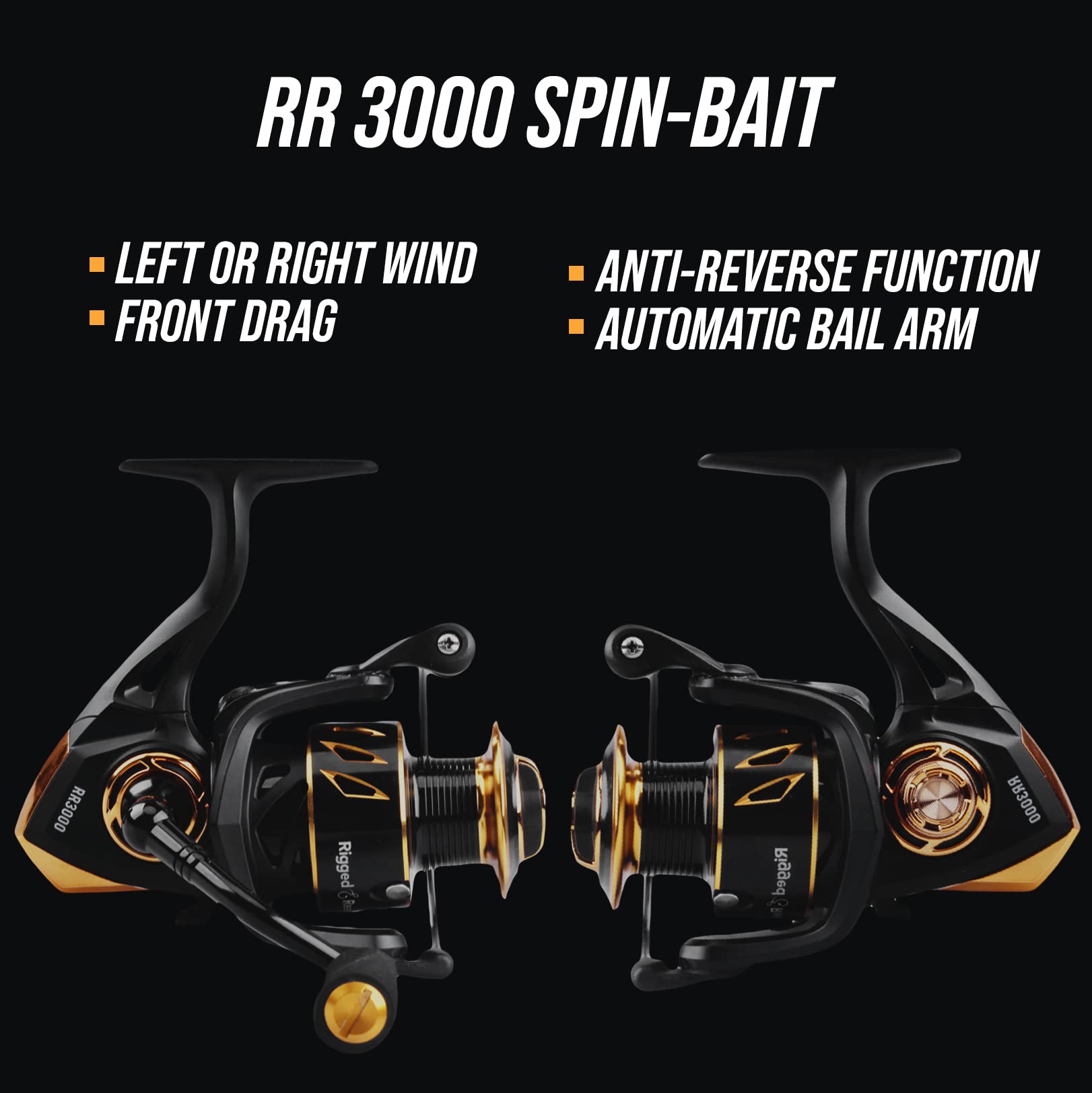 Rigged & Ready RR 3000 spin reel spare spool included for flexible setups.