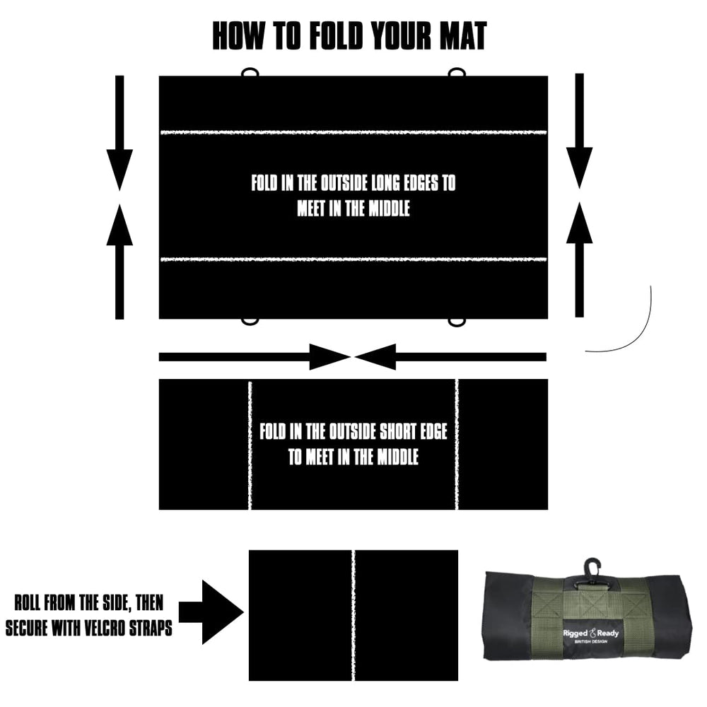 S-hook carabiner and rugged carry straps on the mat