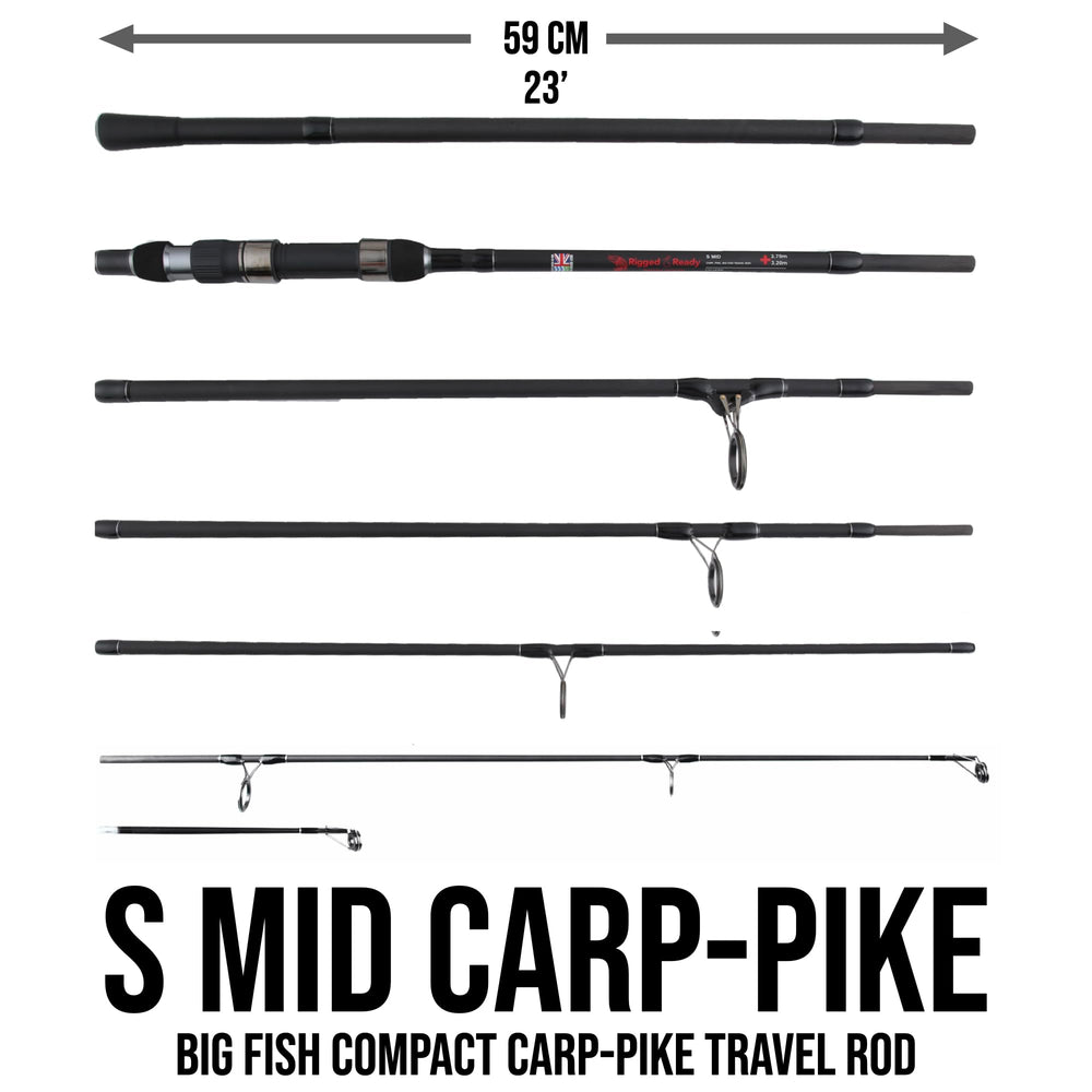 Protective case and collapsed rod for travel