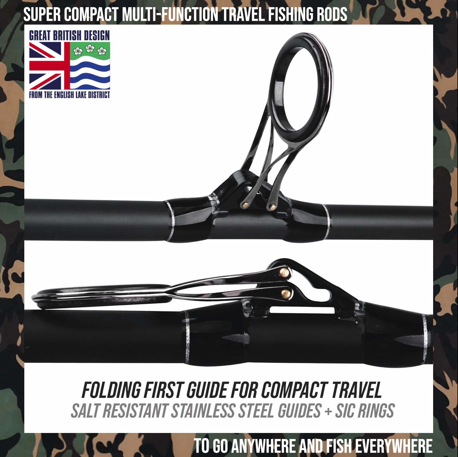 Rigged & Ready S Mid Smuggler six-section rod folds compactly for easy packing.